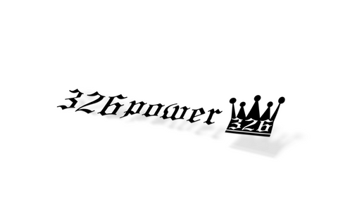 326 Power Window Banner – Stickered