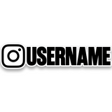 Instagram Handle Sticker Set (Custom Colour)