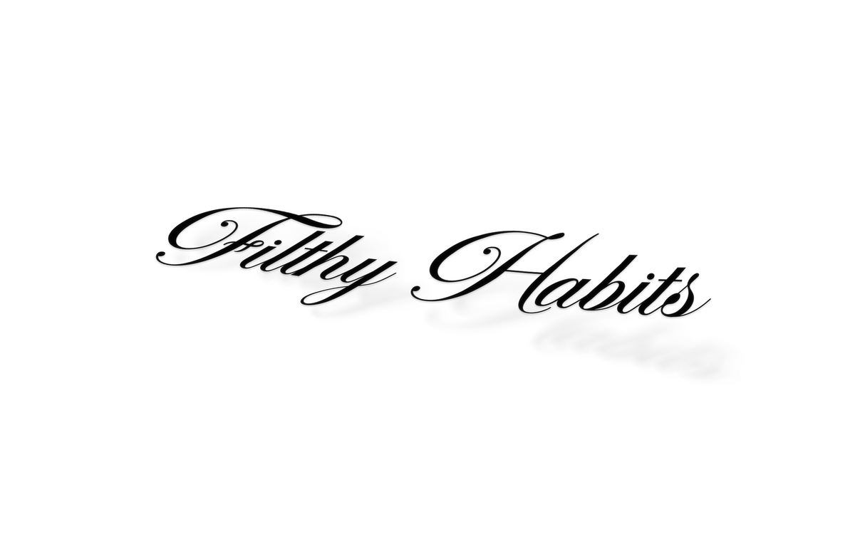 Filthy Banner Filthy Habits 4x4 Window Banner – Stickered