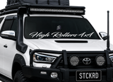 High Rollers 4X4 Window Banner