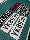 Custom/Personalised Show Car Number Plates