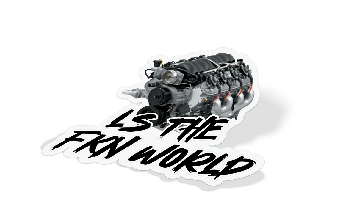 LS The FKN World Decal Sticker - DiamondDecals – Stickered