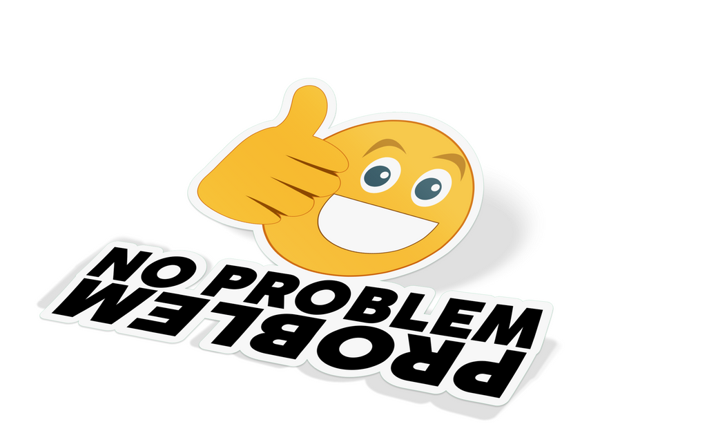 No Problem, PROBLEM (4X4 Upside Down) Decal – Stickered