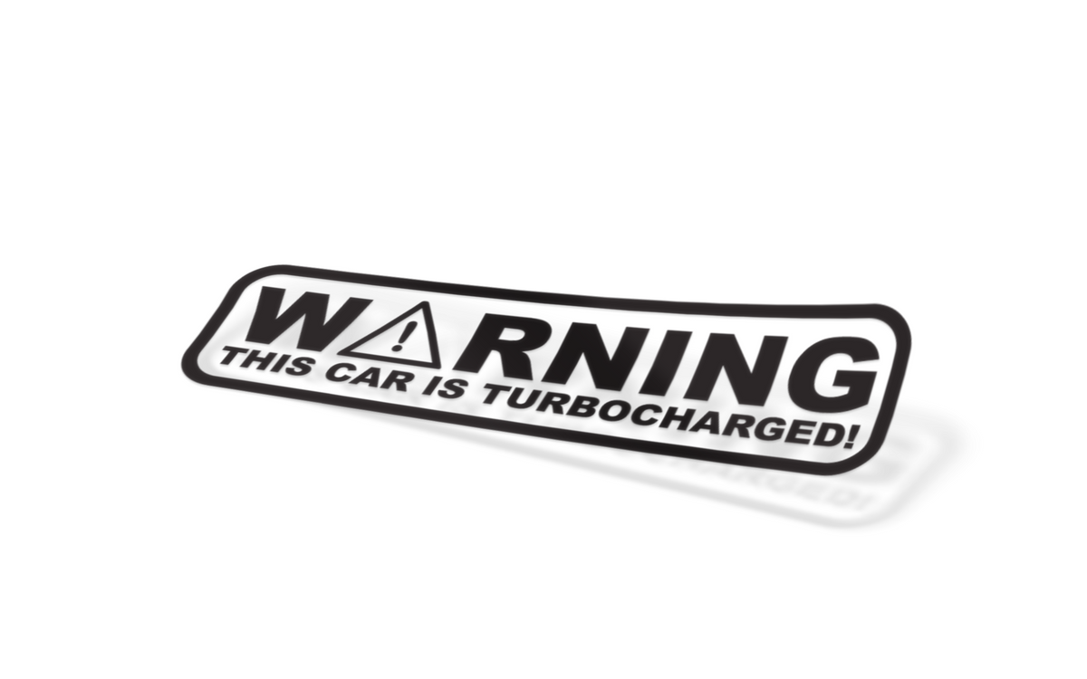TURBO WARNING Slap Sticker – Stickered
