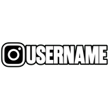 Instagram Handle Sticker Set (Custom Colour)