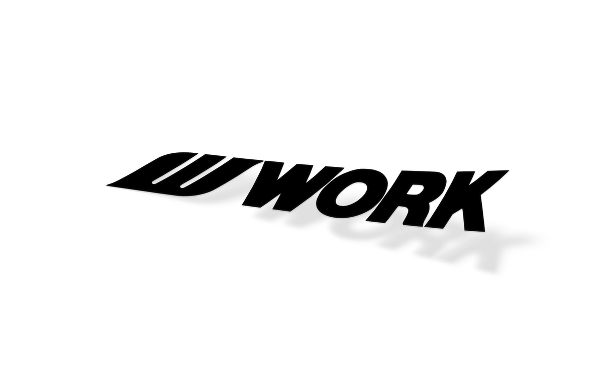 WORK WHEELS Window Banner – Stickered