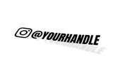 Custom Instagram Handle Sticker Builder
