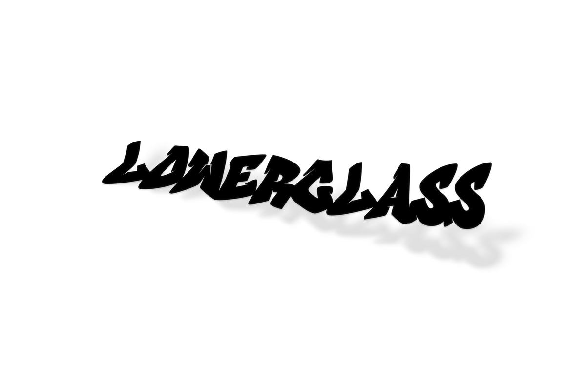 Lower Class Graffiti Window Banner – Stickered